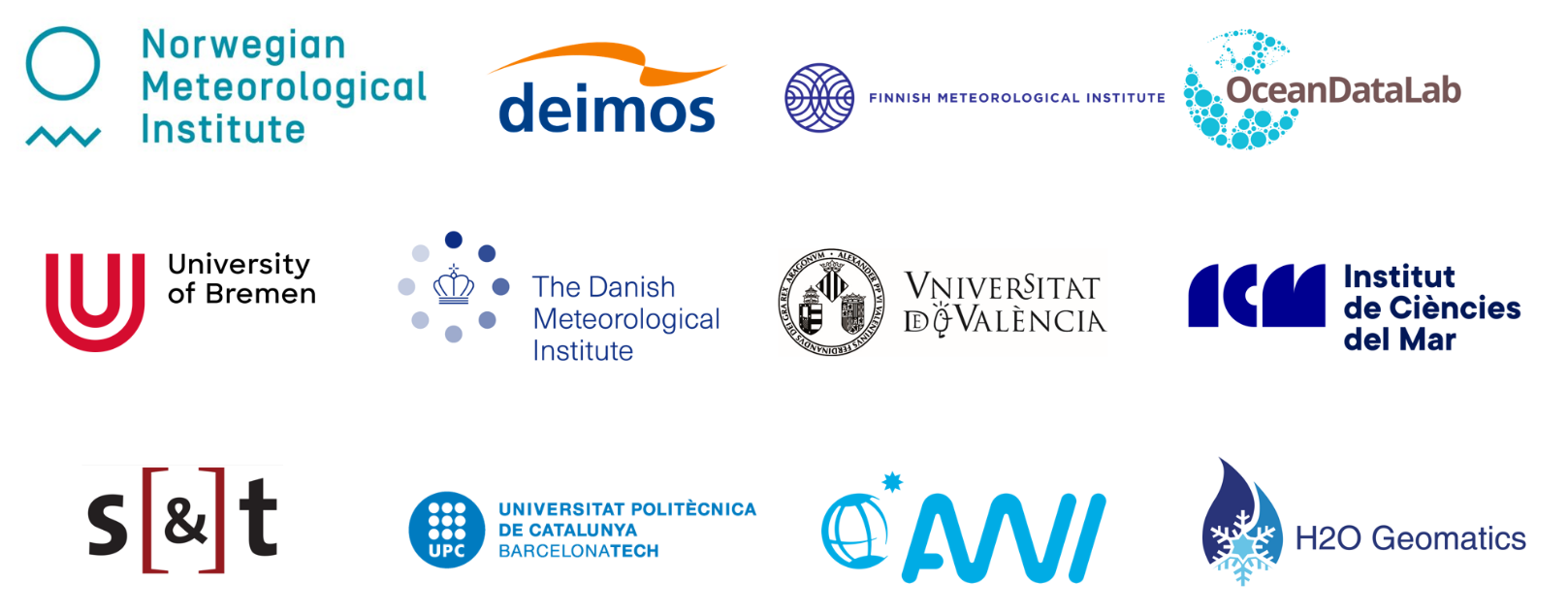 Logos of the CIMR L2PAD partners